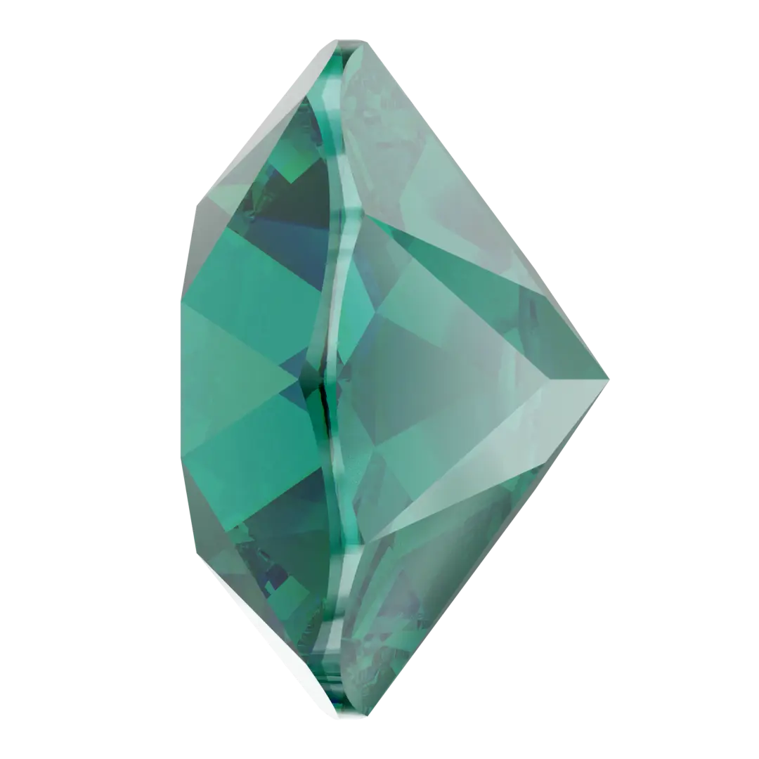 Swarovski Chatons Round Stones (1028 & 1088) Emerald Ignite UNFOILED - Bluestreak Crystals