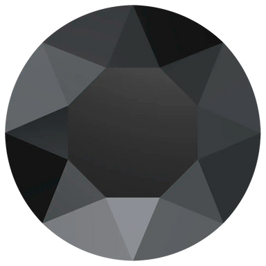 Swarovski Chatons Round Stones (1028 & 1088) Jet - Bluestreak Crystals