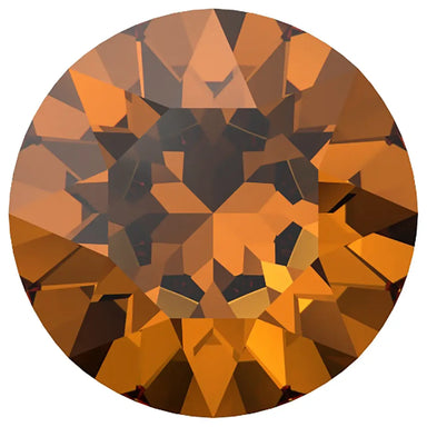 Swarovski Chatons Round Stones (1028 & 1088) Light Amber - Bluestreak Crystals