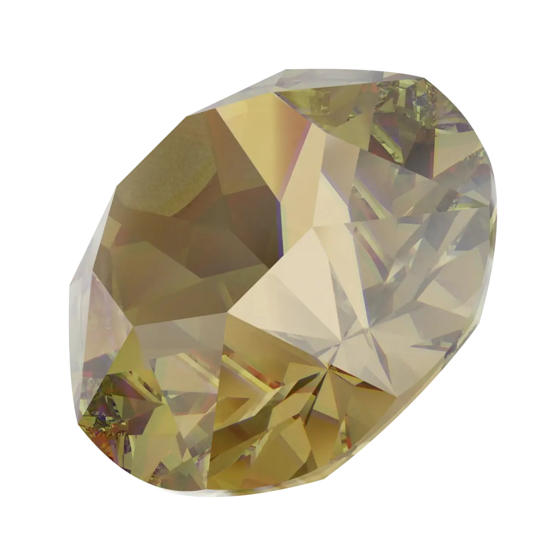 Swarovski Chatons Round Stones (1028 & 1088) Light Colorado Topaz Ignite UNFOILED - Bluestreak Crystals