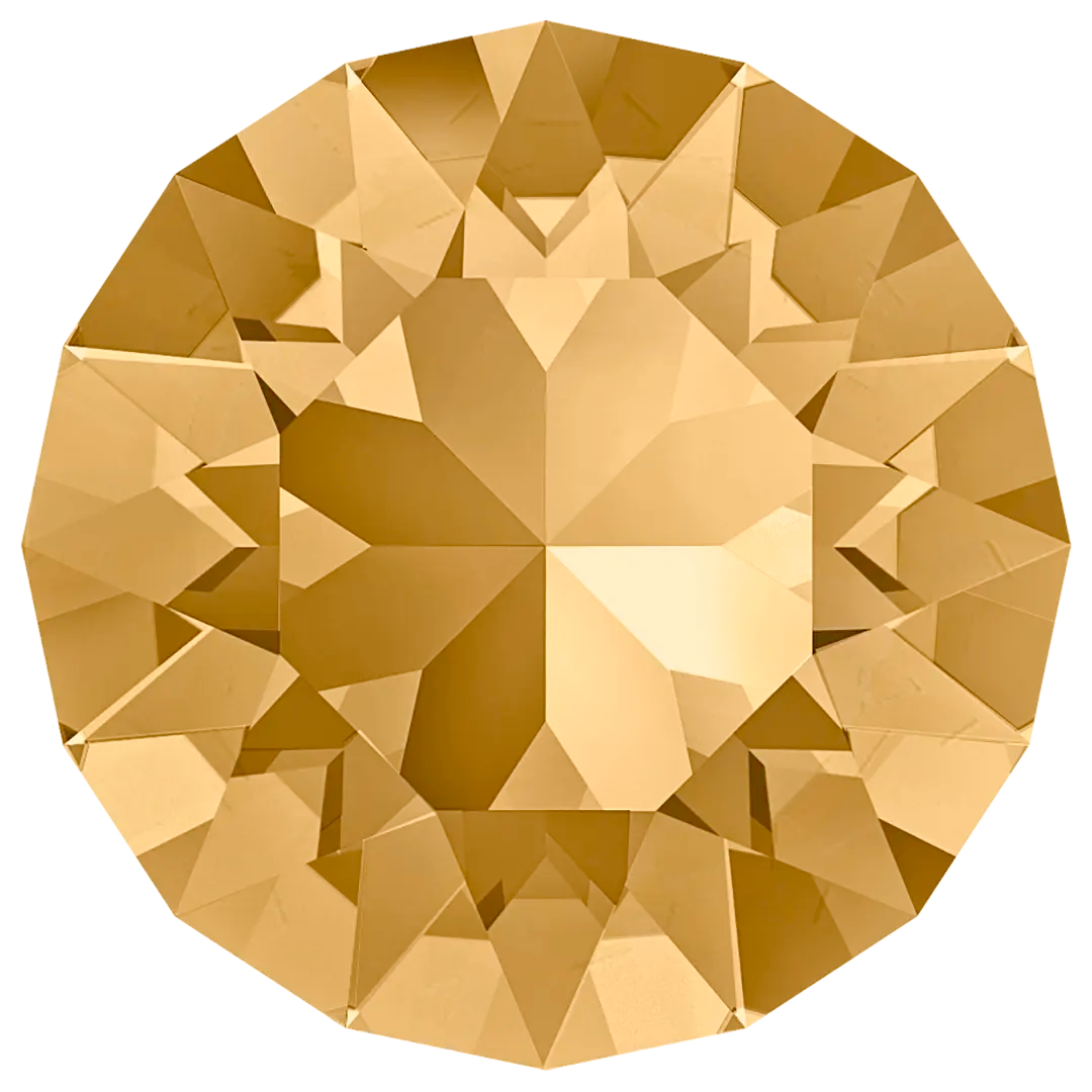 Swarovski Chatons Round Stones (1028 & 1088) Light Colorado Topaz - Bluestreak Crystals