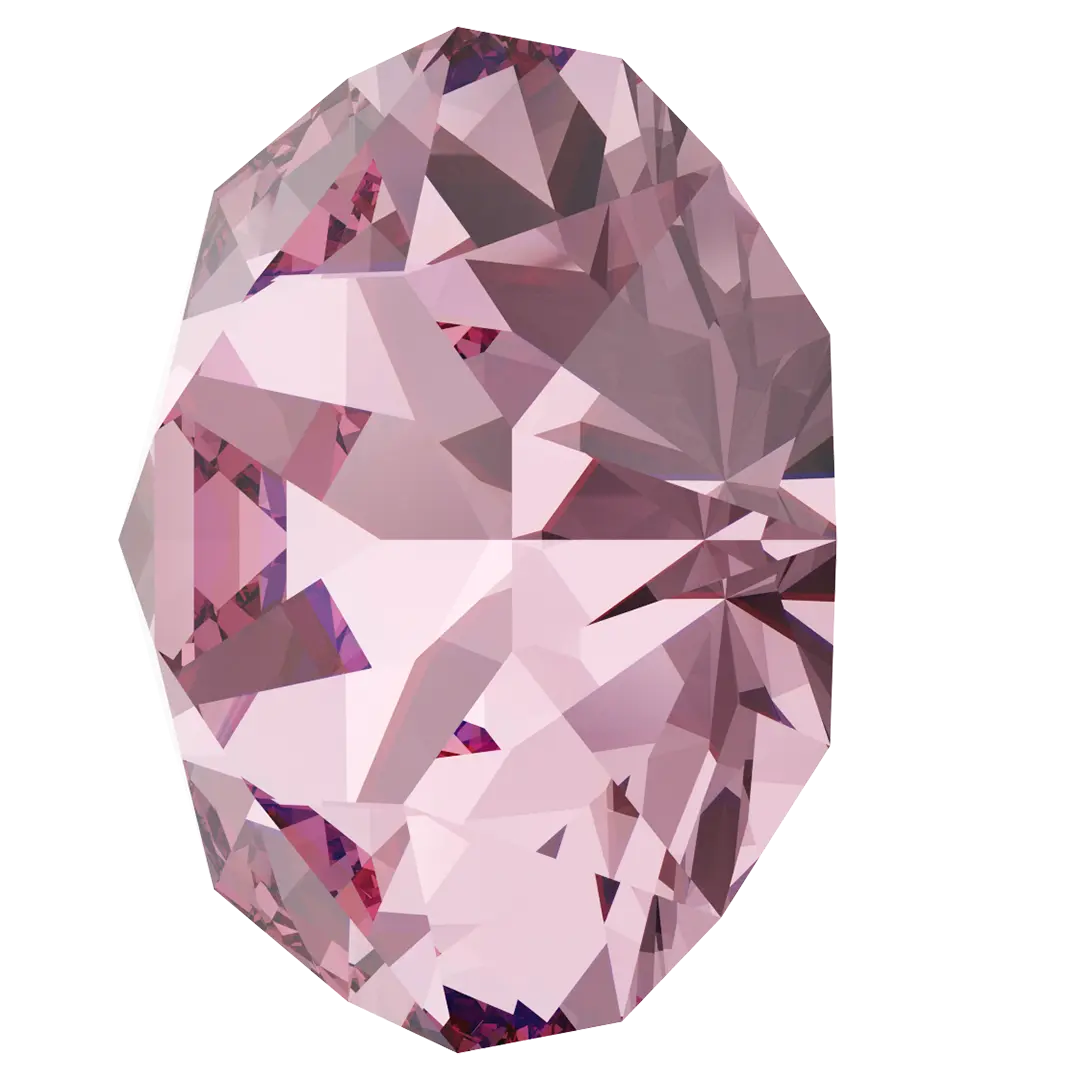 Swarovski Chatons Round Stones (1028 & 1088) Light Rose - Bluestreak Crystals