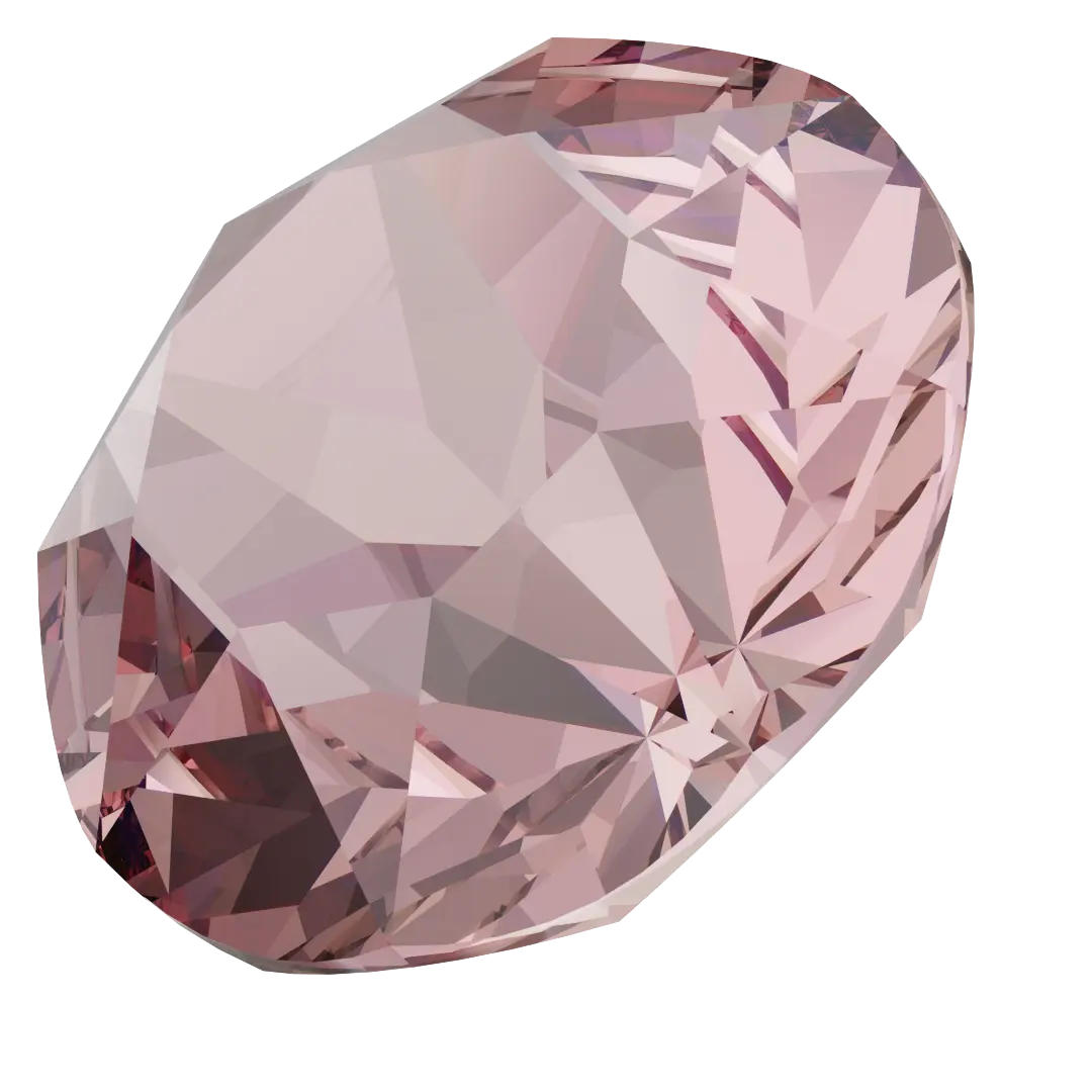 Swarovski Chatons Round Stones (1028 & 1088) Light Rose Ignite UNFOILED - Bluestreak Crystals