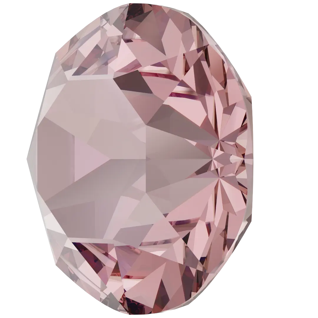 Swarovski Chatons Round Stones (1028 & 1088) Light Rose Ignite UNFOILED - Bluestreak Crystals