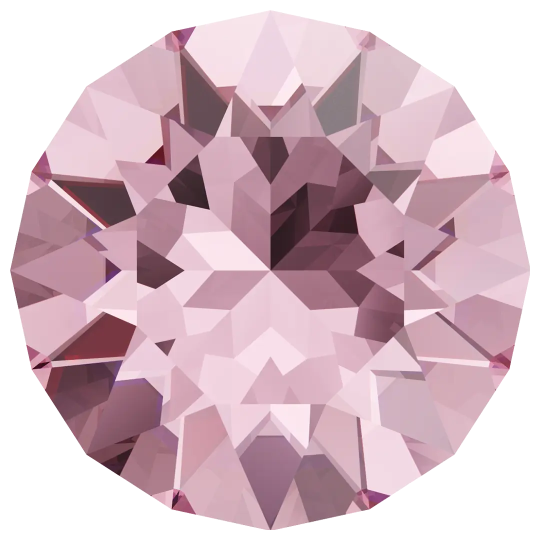 Swarovski Chatons Round Stones (1028 & 1088) Light Rose - Bluestreak Crystals