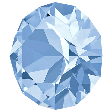 Swarovski Chatons Round Stones (1028 & 1088) Light Sapphire - Bluestreak Crystals
