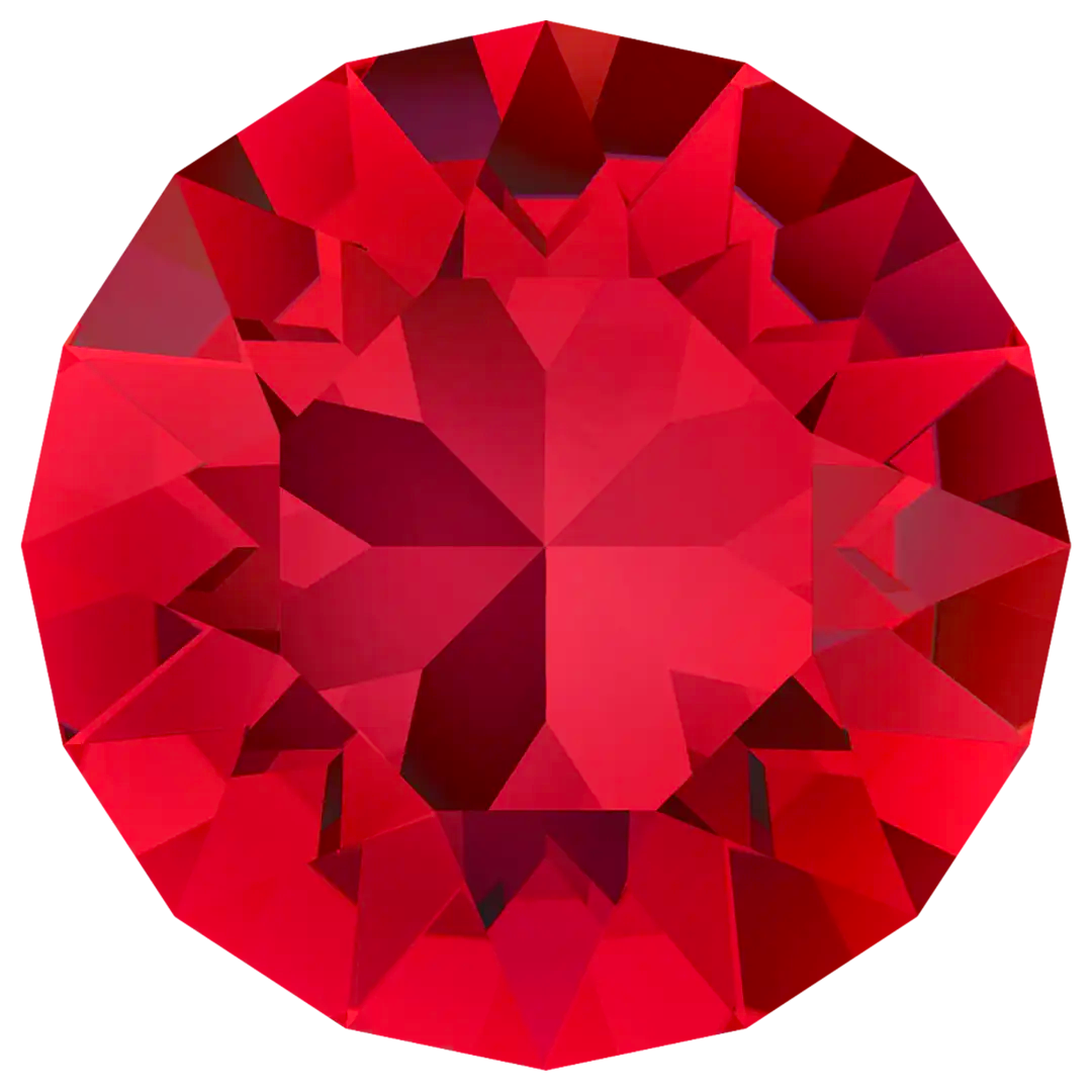 Swarovski Chatons Round Stones (1028 & 1088) Light Siam - Bluestreak Crystals