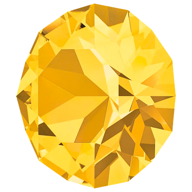 Swarovski Chatons Round Stones (1028 & 1088) Light Topaz - Bluestreak Crystals