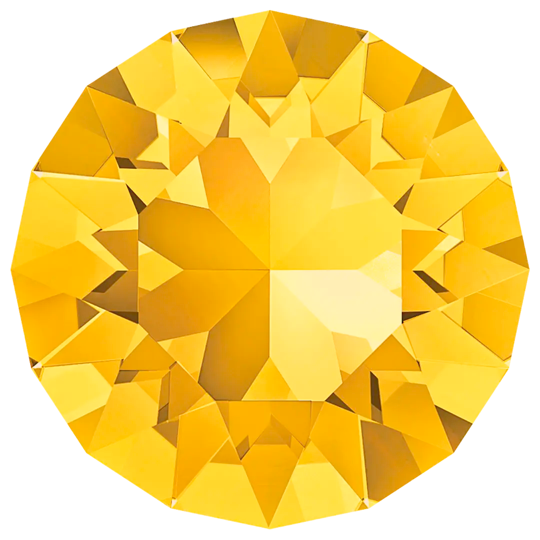 Swarovski Chatons Round Stones (1028 & 1088) Light Topaz - Bluestreak Crystals