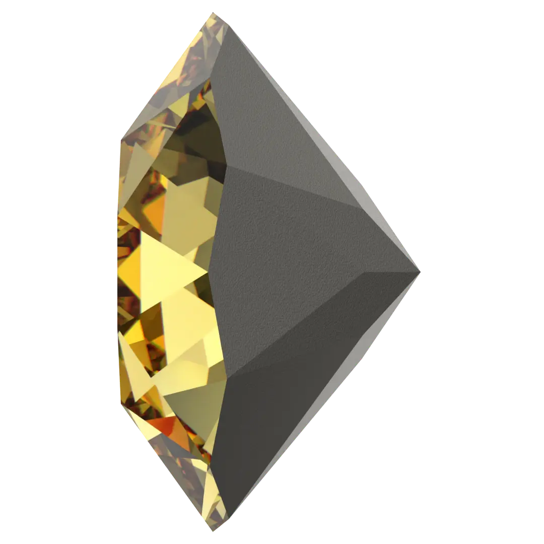 Swarovski Chatons Round Stones (1028 & 1088) Recreated Dark Jonquil - Bluestreak Crystals