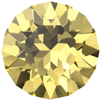 Swarovski Chatons Round Stones (1028 & 1088) Recreated Dark Jonquil - Bluestreak Crystals