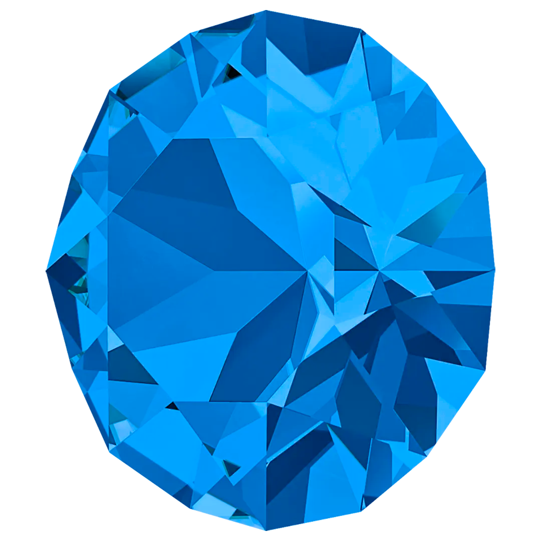 Swarovski Chatons Round Stones (1028 & 1088) Sapphire - Bluestreak Crystals