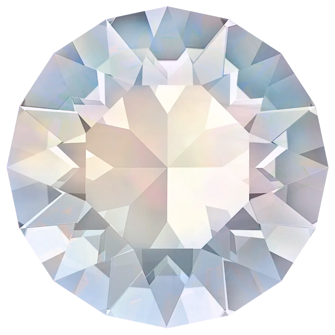 Swarovski Chatons Round Stones (1028 & 1088) White Opal - Bluestreak Crystals