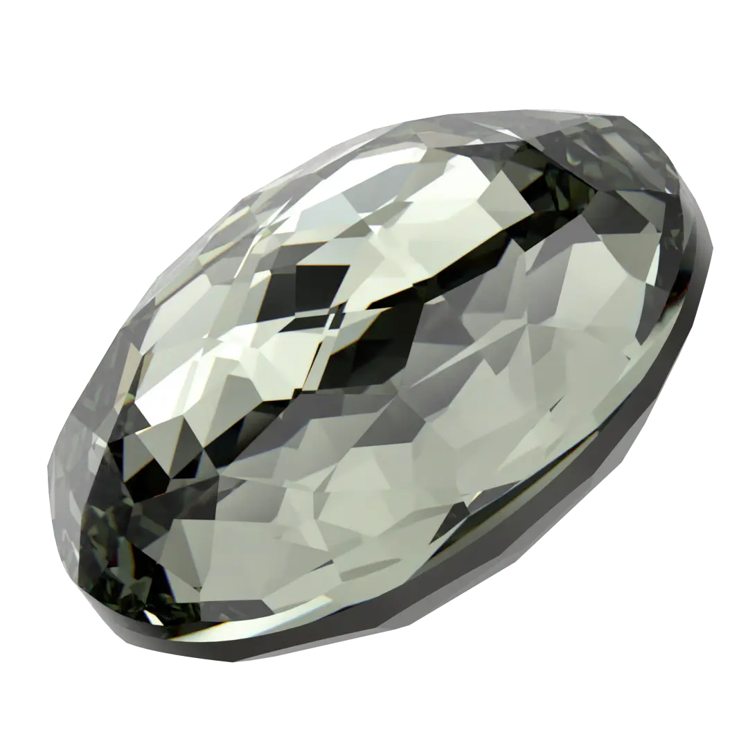 Swarovski Chatons Round Stones Fantasy (1383) Black Diamond - Bluestreak Crystals