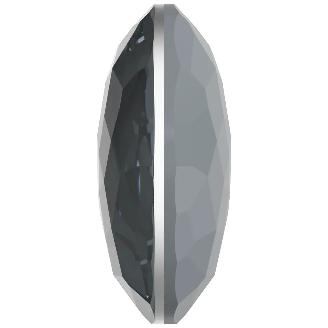 Serinity Chatons Round Stones Thin (1383) Crystal Dark Grey Ignite UNFOILED - Bluestreak Crystals