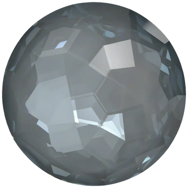 Serinity Chatons Round Stones Thin (1383) Crystal Dark Grey Ignite UNFOILED - Bluestreak Crystals