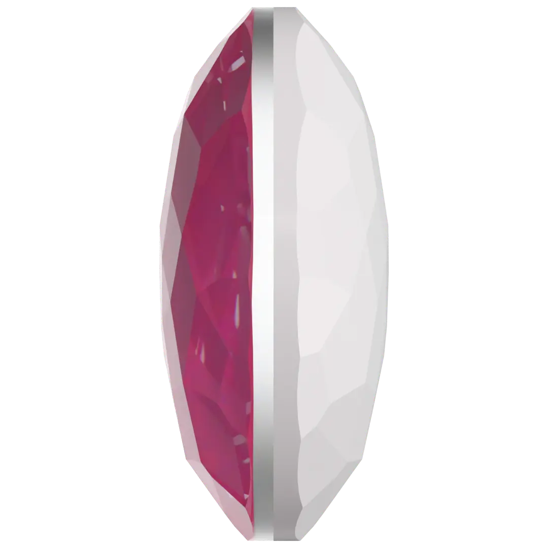 Serinity Chatons Round Stones Thin (1383) Crystal Electric Pink Ignite UNFOILED - Bluestreak Crystals
