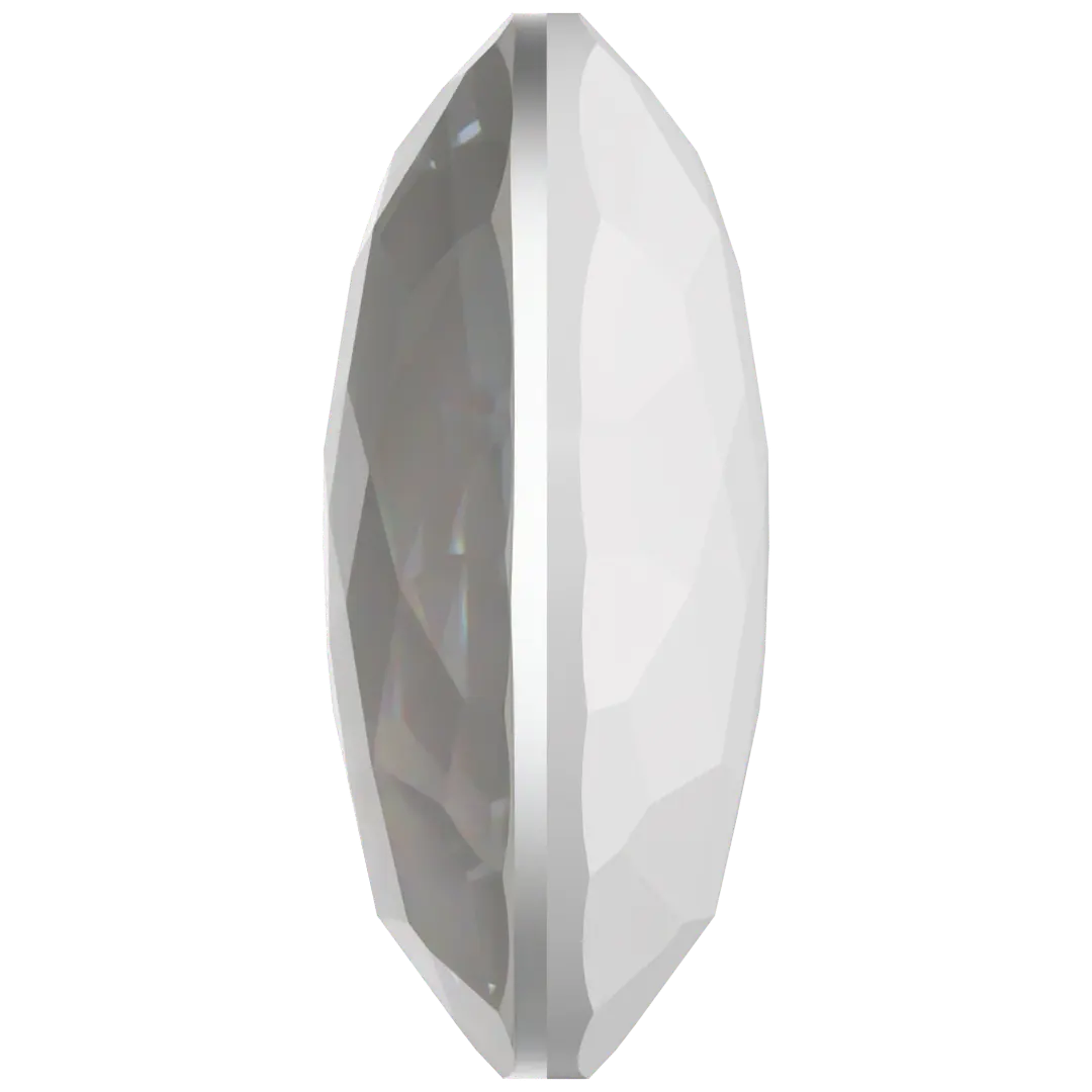 Serinity Chatons Round Stones Thin (1383) Crystal Electric White Ignite UNFOILED - Bluestreak Crystals