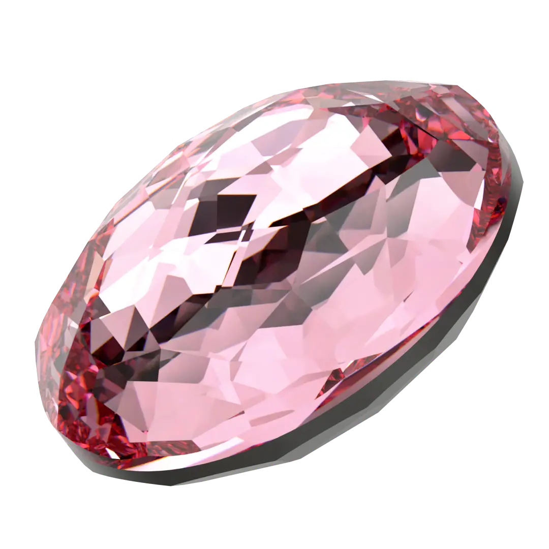 Serinity Chatons Round Stones Thin (1383) Light Rose - Bluestreak Crystals