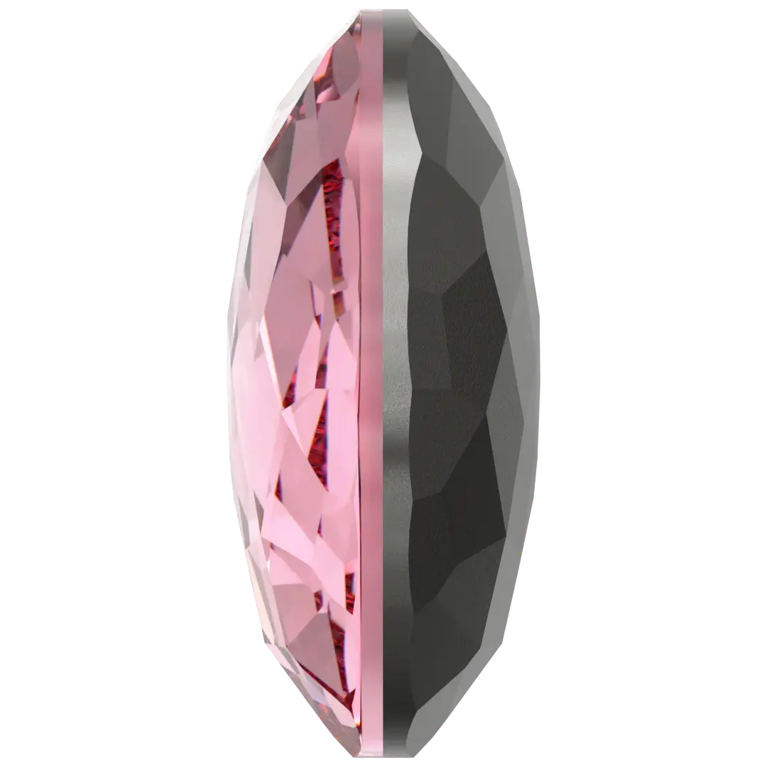 Serinity Chatons Round Stones Thin (1383) Light Rose - Bluestreak Crystals