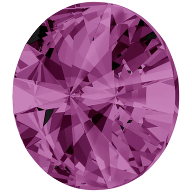 Swarovski Chatons Round Stones Rivoli (1122) Amethyst - Bluestreak Crystals
