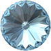 Swarovski Chatons Round Stones Rivoli (1122) Aquamarine - Bluestreak Crystals