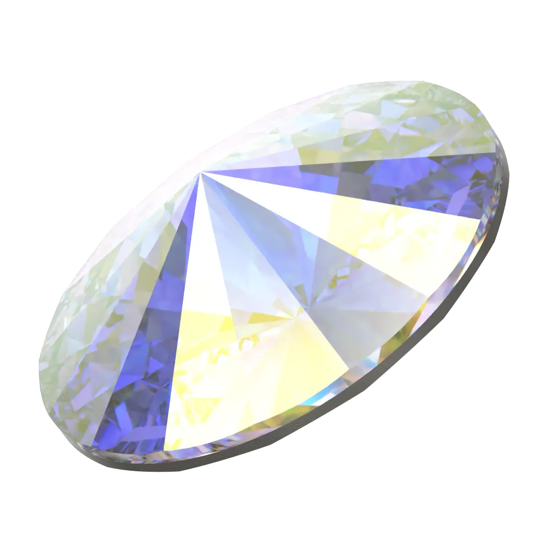 Swarovski Chatons Round Stones Rivoli (1122) Crystal AB - Bluestreak Crystals