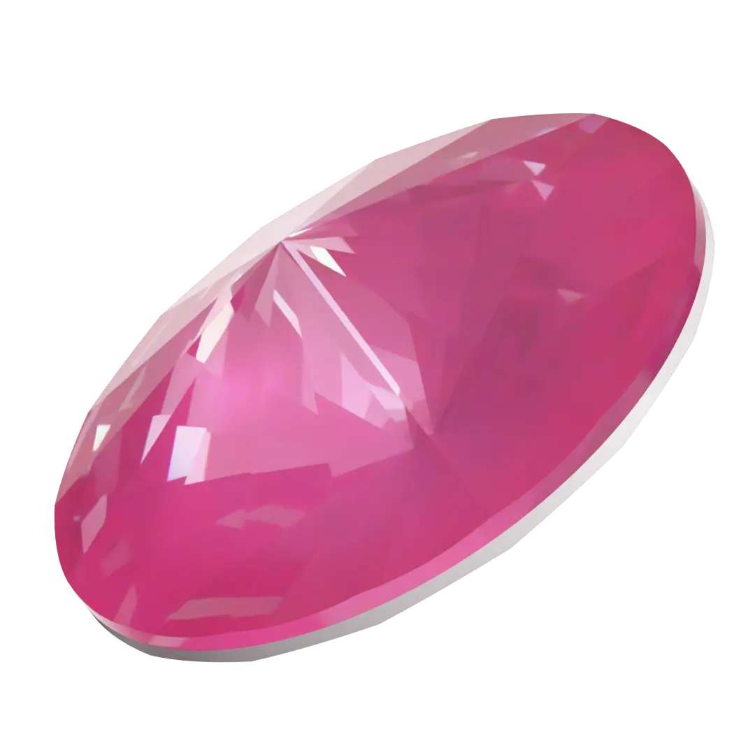 Swarovski Chatons Round Stones Rivoli (1122) Crystal Electric Pink Ignite UNFOILED - Bluestreak Crystals