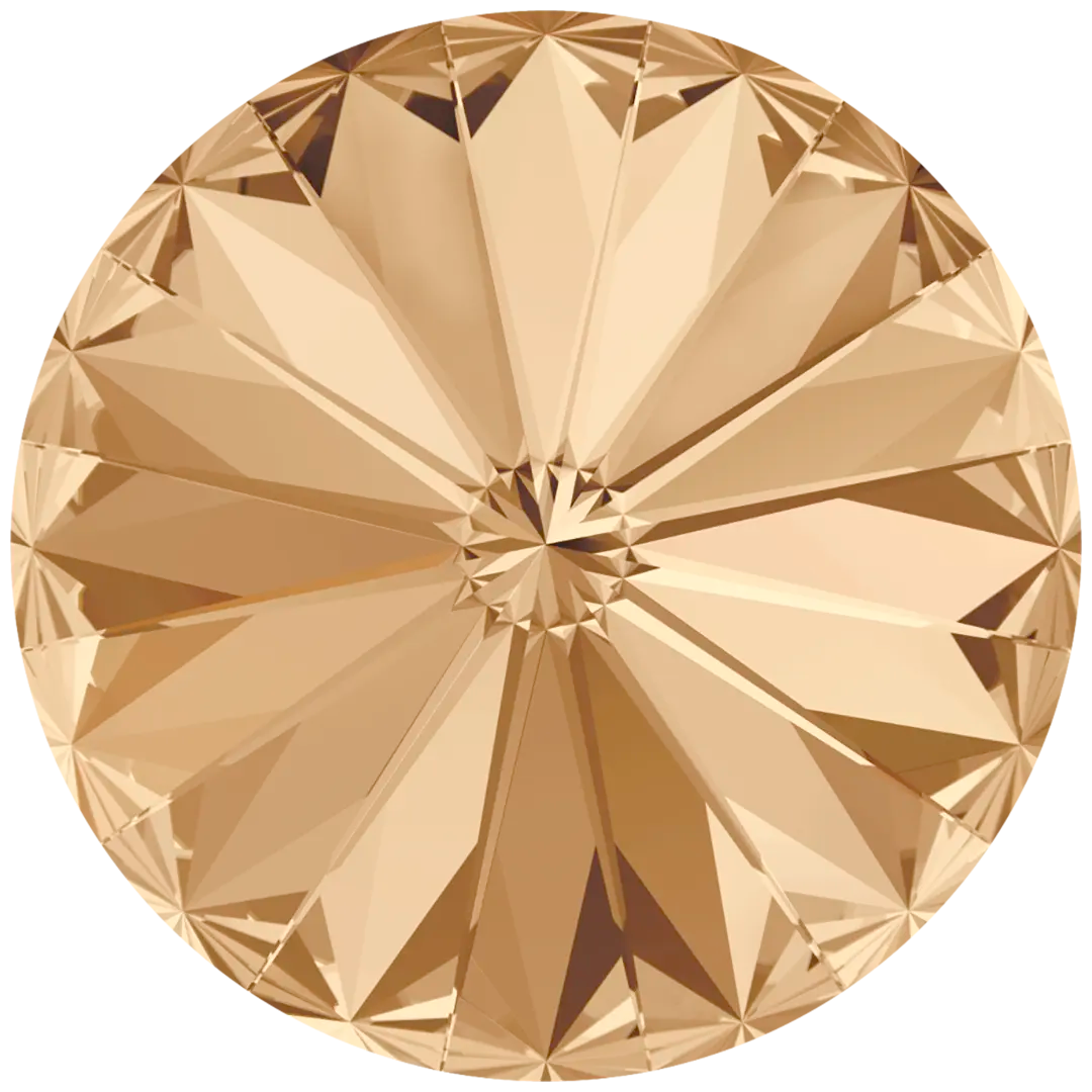 Swarovski Chatons Round Stones Rivoli (1122) Crystal Golden Shadow - Bluestreak Crystals