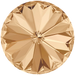 Swarovski Chatons Round Stones Rivoli (1122) Crystal Golden Shadow - Bluestreak Crystals