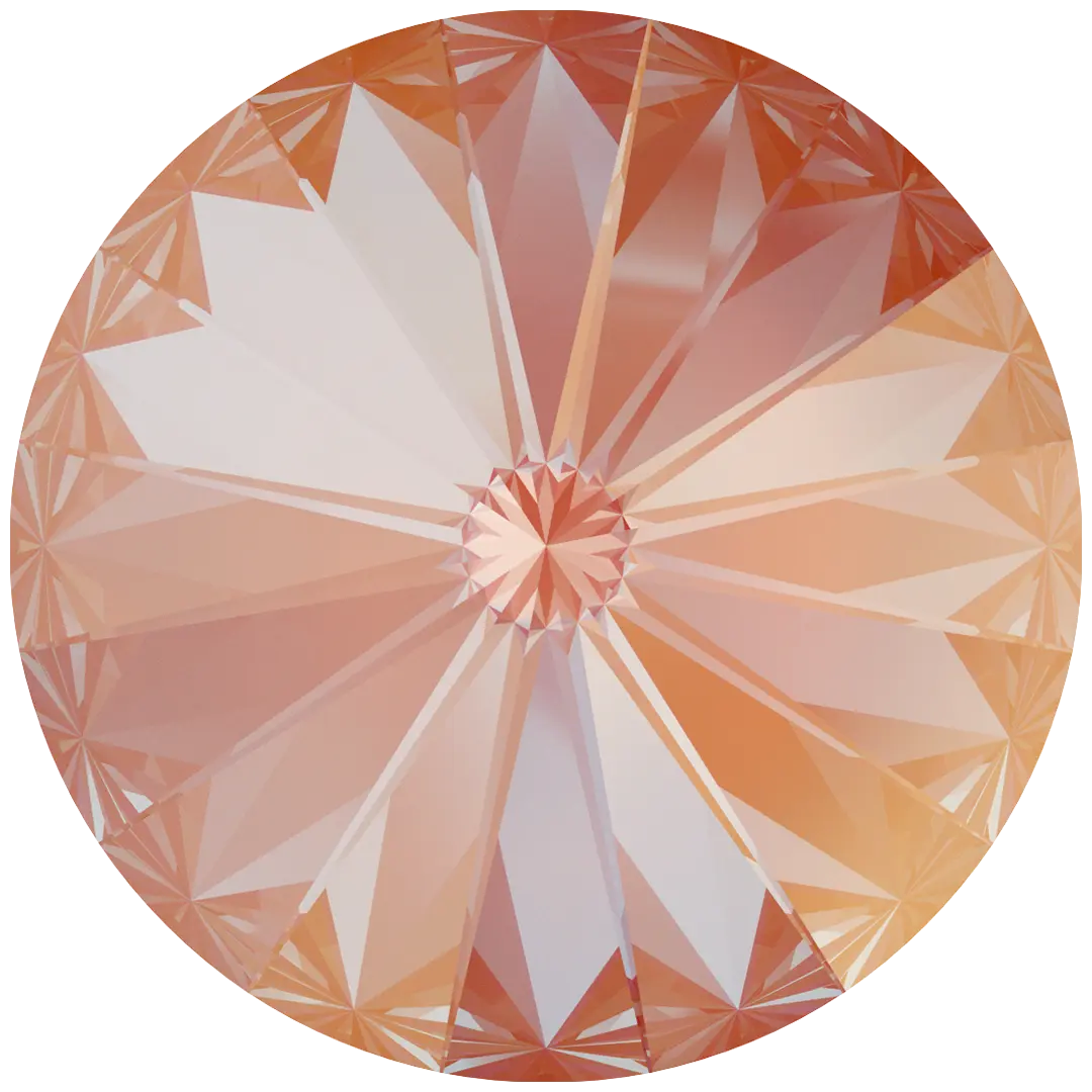 Swarovski Chatons Round Stones Rivoli (1122) Crystal Orange Glow Delite UNFOILED - Bluestreak Crystals