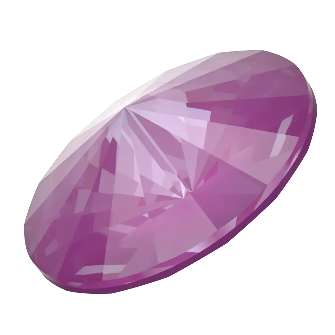 Swarovski Chatons Round Stones Rivoli (1122) Crystal Orchid Ignite UNFOILED - Bluestreak Crystals