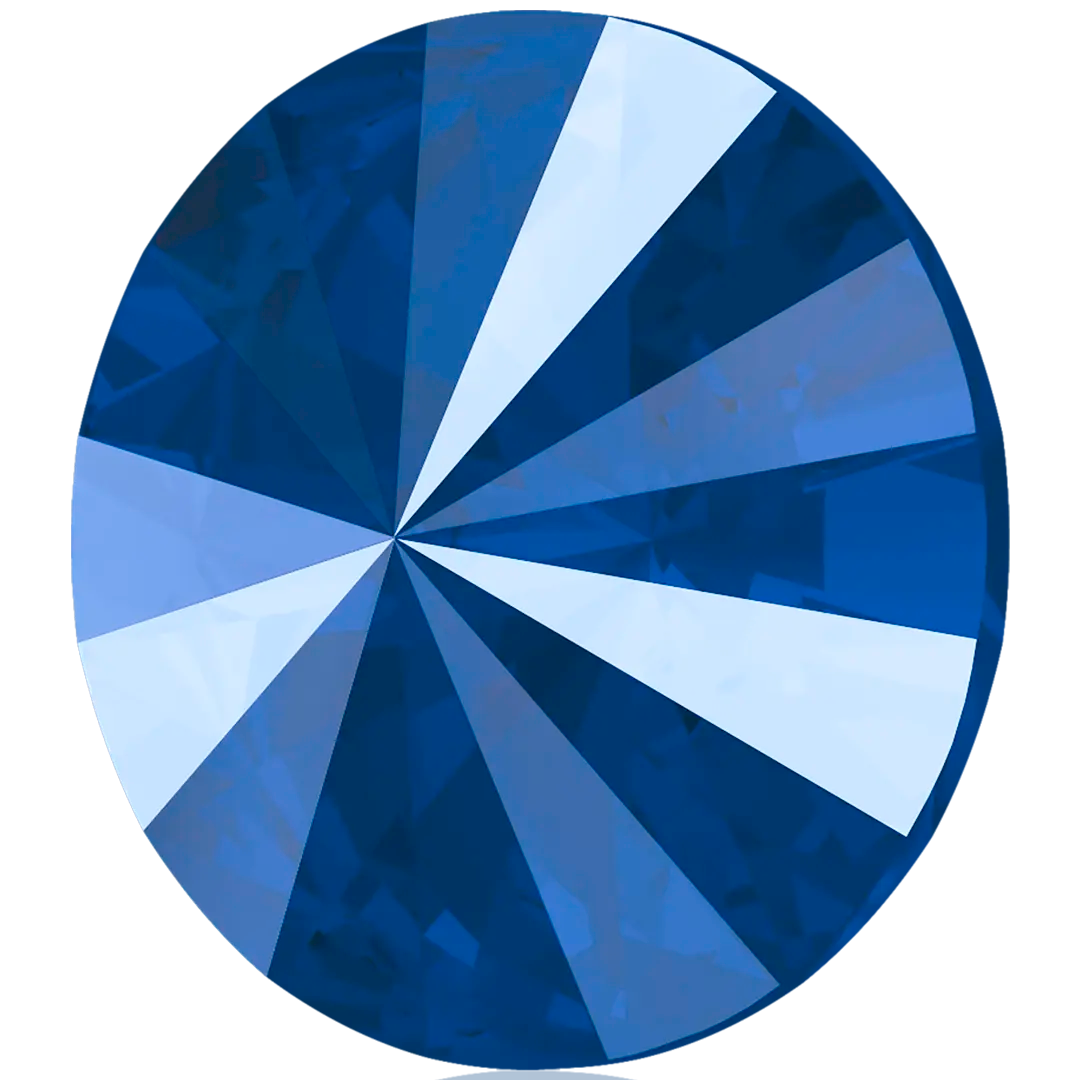 Swarovski Chatons Round Stones Rivoli (1122) Crystal Royal Blue Delite UNFOILED - Bluestreak Crystals