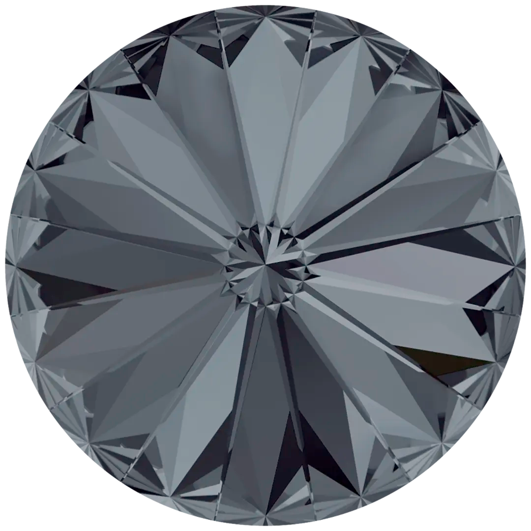 Swarovski Chatons Round Stones Rivoli (1122) Crystal Silver Night - Bluestreak Crystals