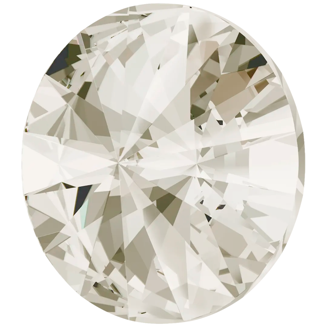 Swarovski Chatons Round Stones Rivoli (1122) Crystal Silver Shade - Bluestreak Crystals
