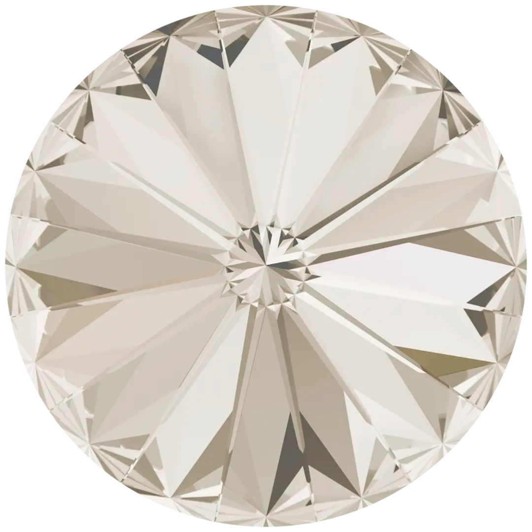 Swarovski Chatons Round Stones Rivoli (1122) Crystal Silver Shade - Bluestreak Crystals