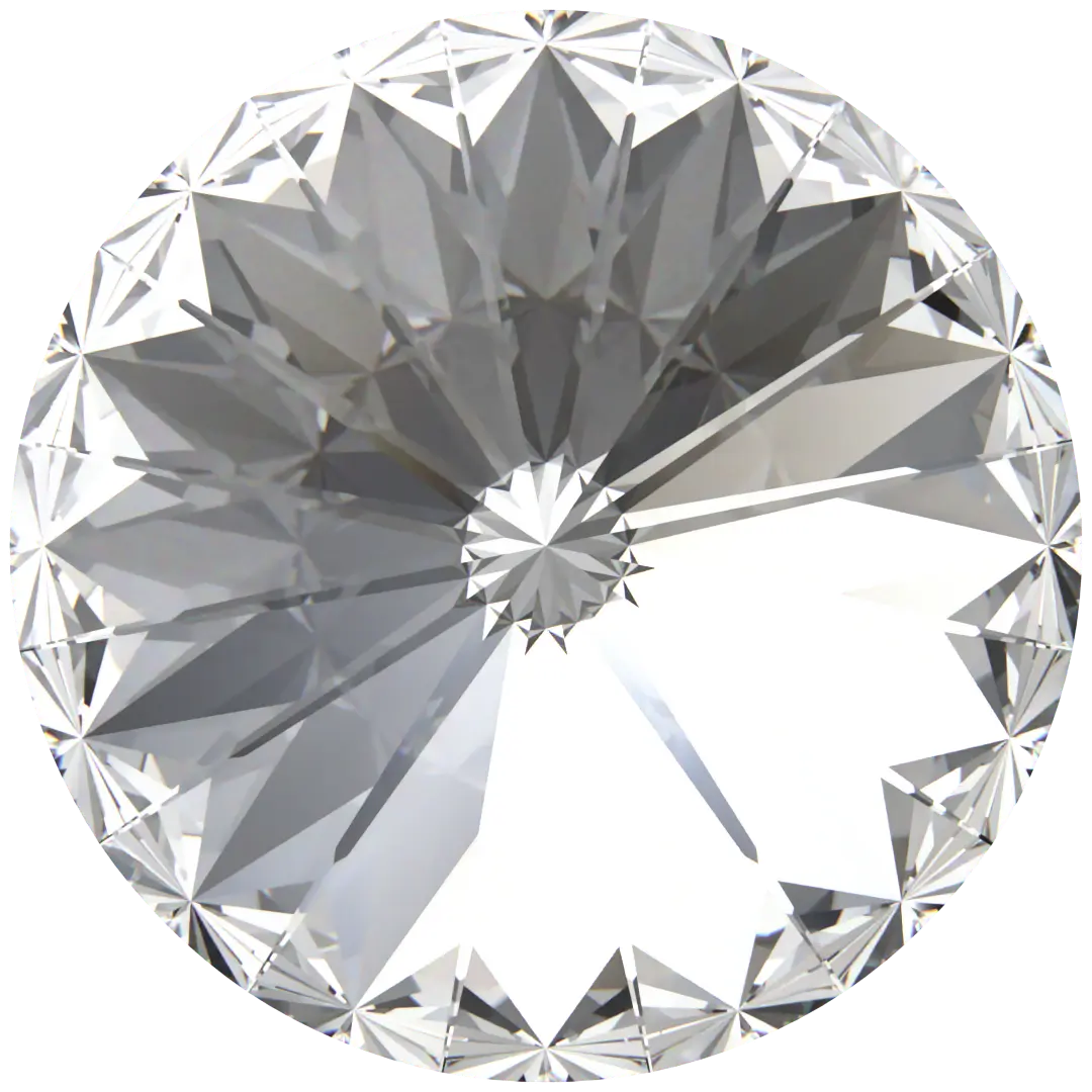 Swarovski Chatons Round Stones Rivoli (1122) Crystal - Bluestreak Crystals