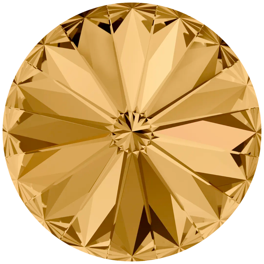 Swarovski Chatons Round Stones Rivoli (1122) Light Colorado Topaz - Bluestreak Crystals