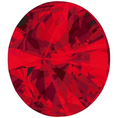 Swarovski Chatons Round Stones Rivoli (1122) Light Siam - Bluestreak Crystals