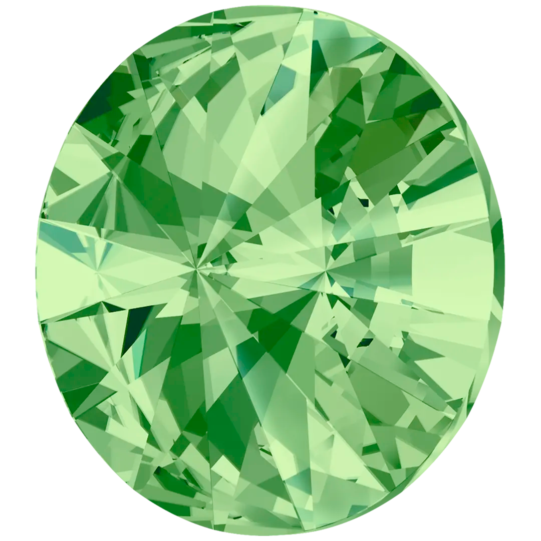 Swarovski Chatons Round Stones Rivoli (1122) Peridot - Bluestreak Crystals