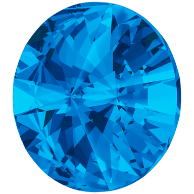 Swarovski Chatons Round Stones Rivoli (1122) Sapphire - Bluestreak Crystals