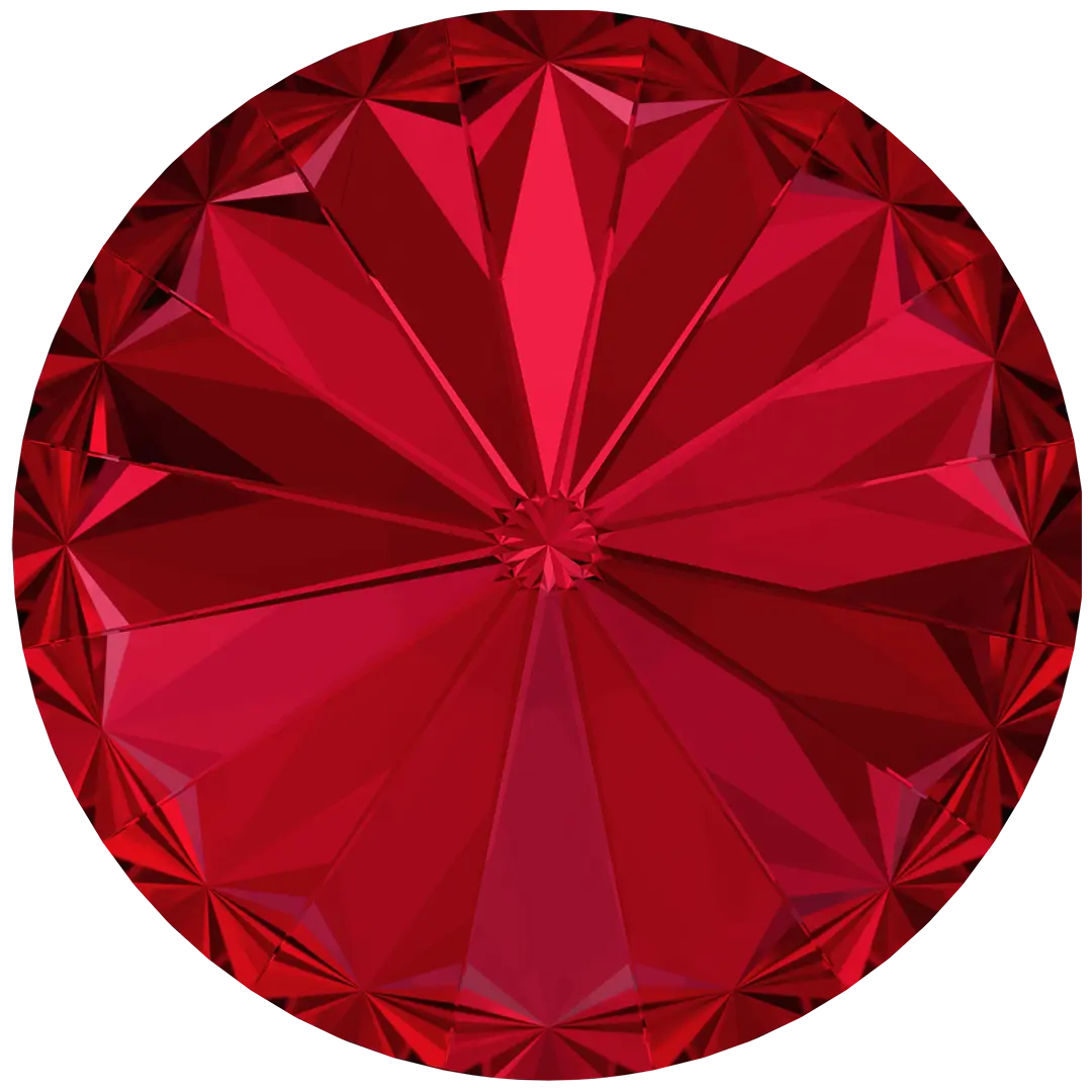 Swarovski Chatons Round Stones Rivoli (1122) Scarlet - Bluestreak Crystals