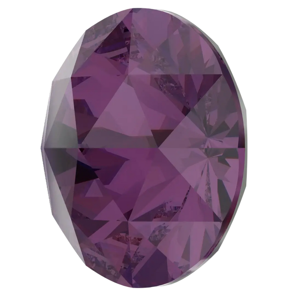 Swarovski Chatons Round Stones Rose Cut (1401) Amethyst Ignite UNFOILED - Bluestreak Crystals