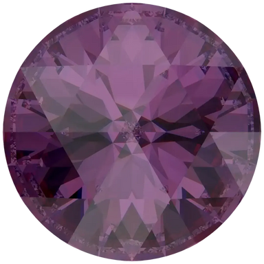 Swarovski Chatons Round Stones Rose Cut (1401) Amethyst Ignite UNFOILED - Bluestreak Crystals