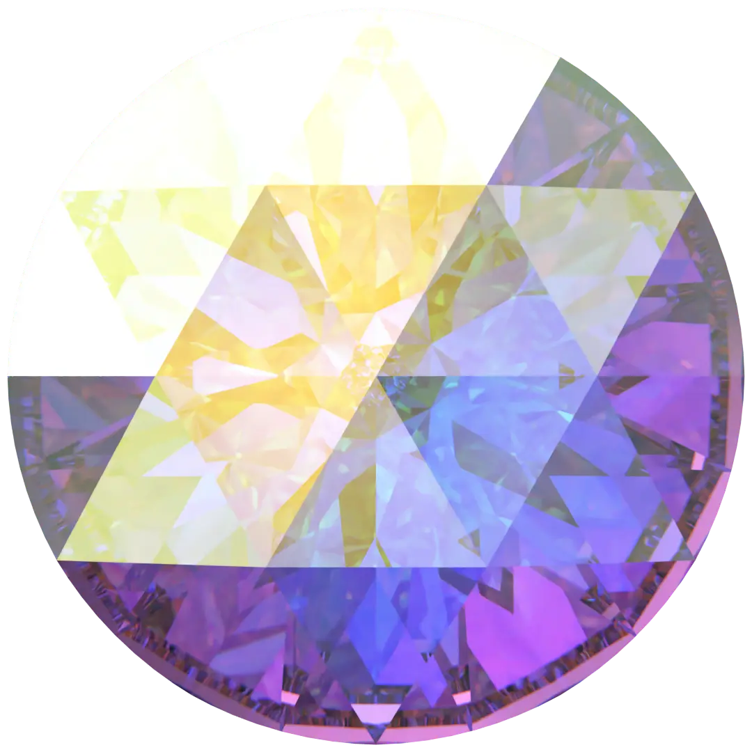 Serinity Chatons Round Stones Rose Cut (1401) Crystal AB - Bluestreak Crystals