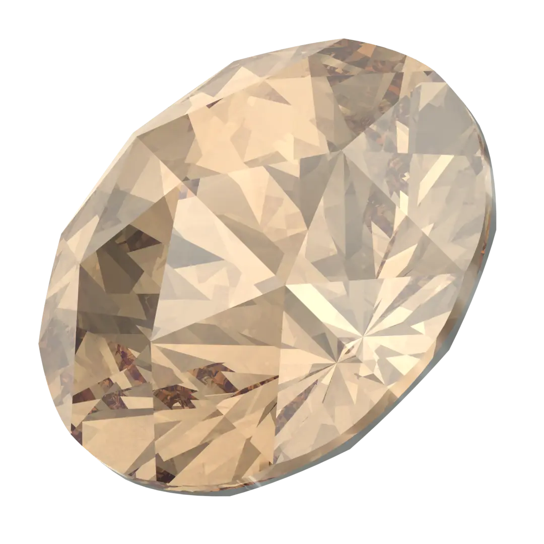 Swarovski Chatons Round Stones Rose Cut (1401) Crystal Golden Shadow - Bluestreak Crystals