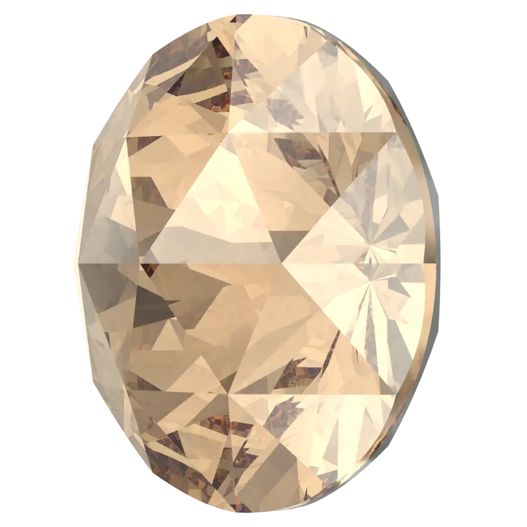 Swarovski Chatons Round Stones Rose Cut (1401) Crystal Golden Shadow - Bluestreak Crystals