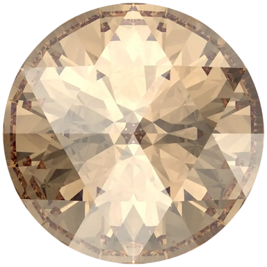 Swarovski Chatons Round Stones Rose Cut (1401) Crystal Golden Shadow - Bluestreak Crystals