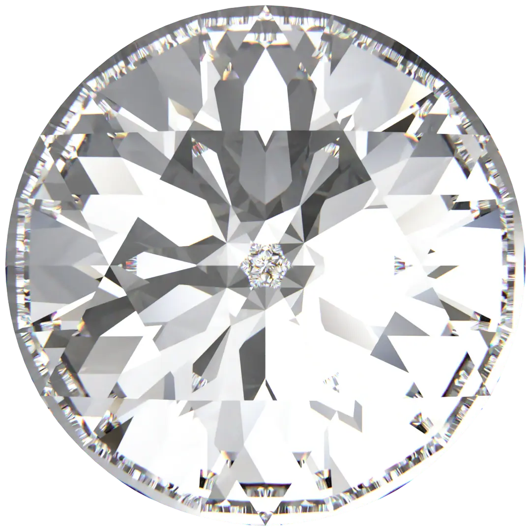 Swarovski Chatons Round Stones Rose Cut (1401) Crystal - Bluestreak Crystals