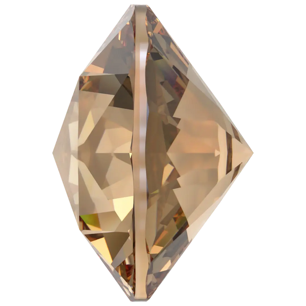 Swarovski Chatons Round Stones Rose Cut (1401) Light Colorado Topaz Ignite UNFOILED - Bluestreak Crystals